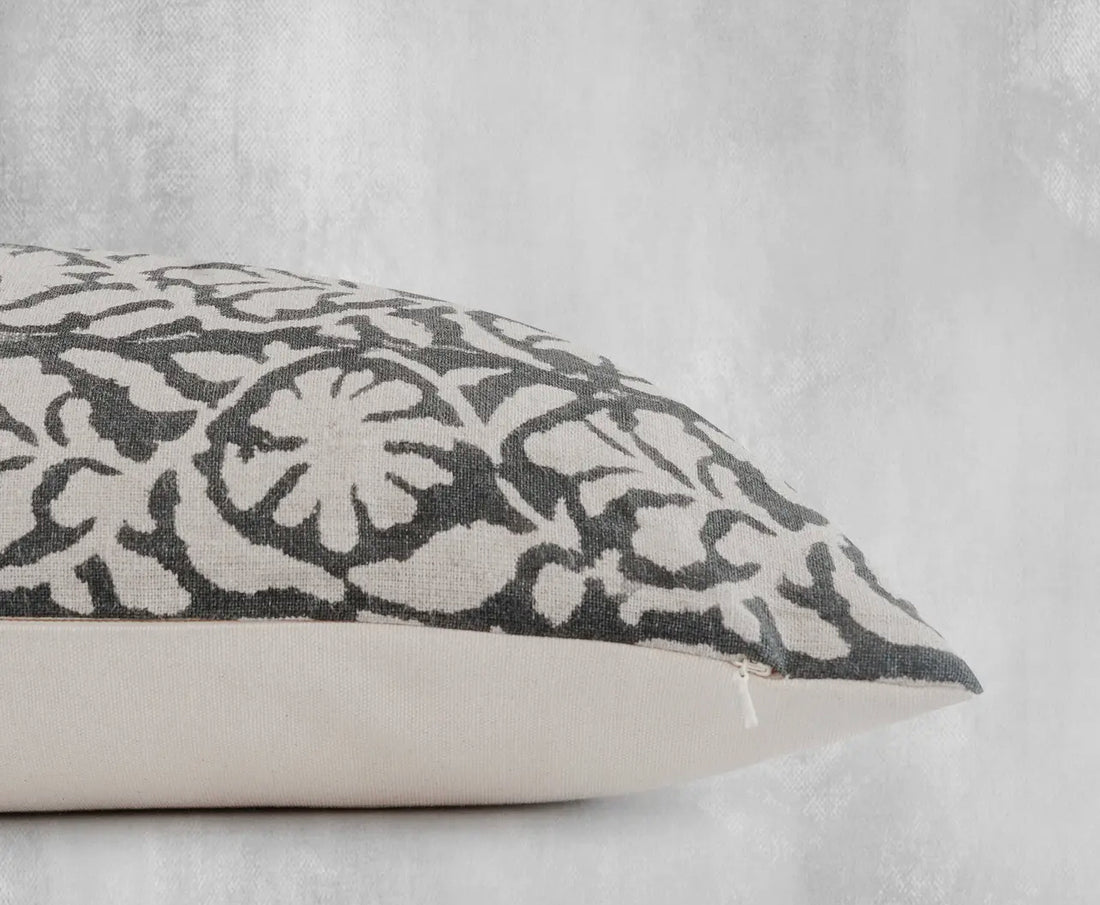 Adeagbo - Indian Hand Block Linen
Lumbar Pillow Cover