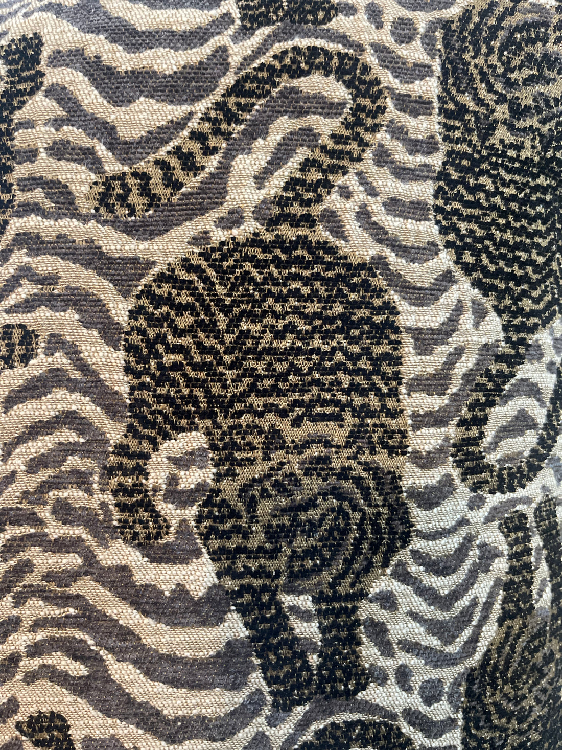 Chenille Tiger Throw Pillow Cover