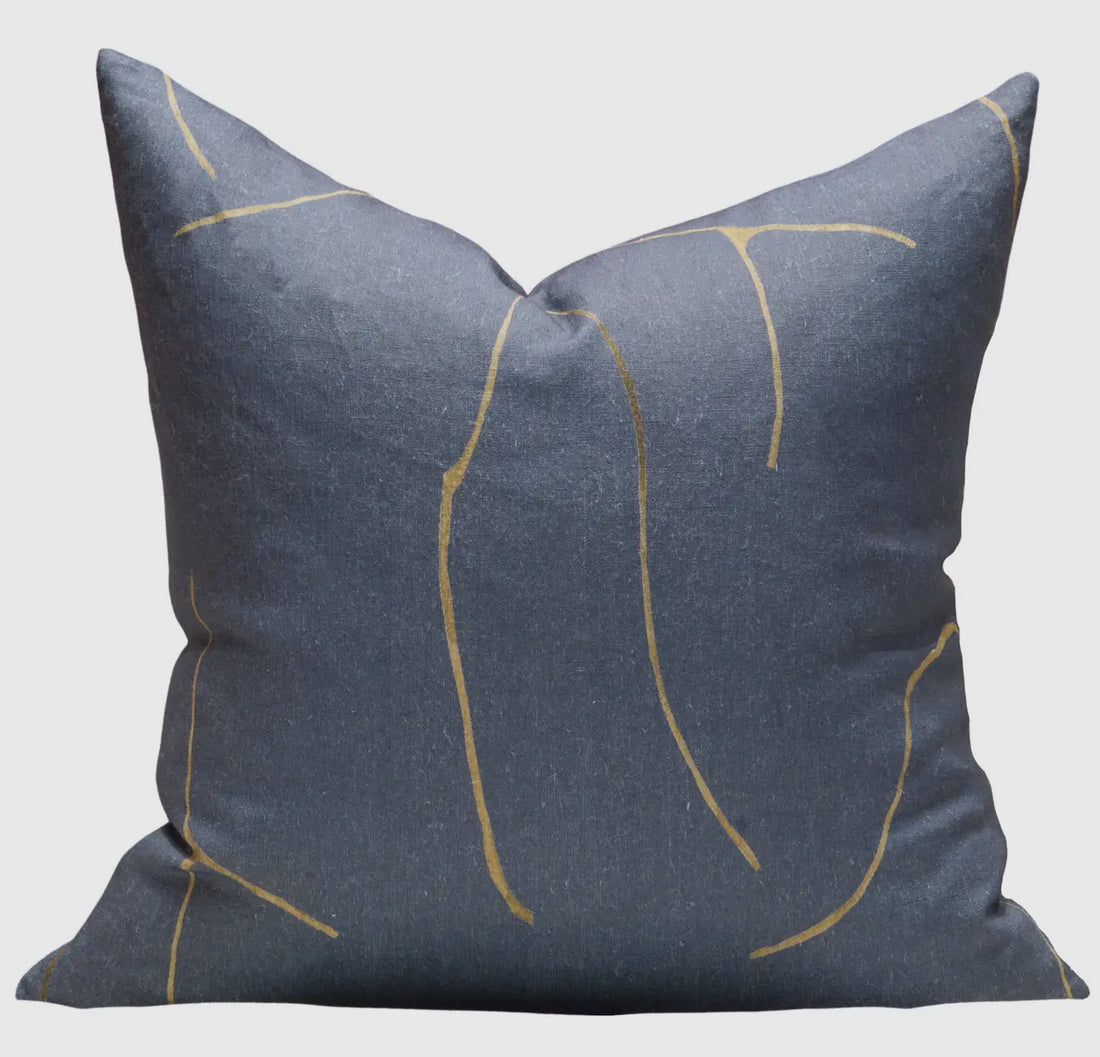 Elsinore Pillow Cover in Prussian Blue