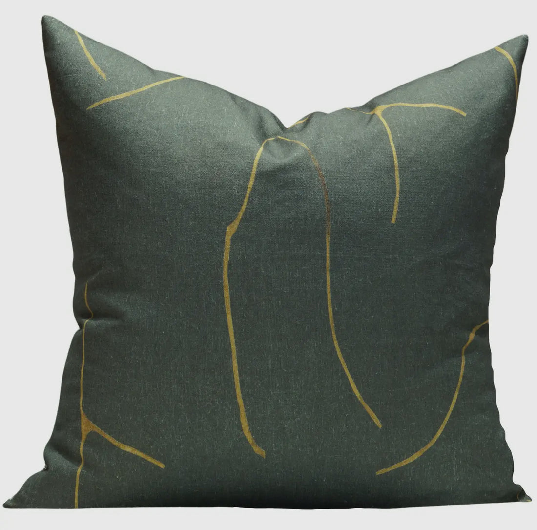 Elsinore Pillow Cover in Woodsy Green