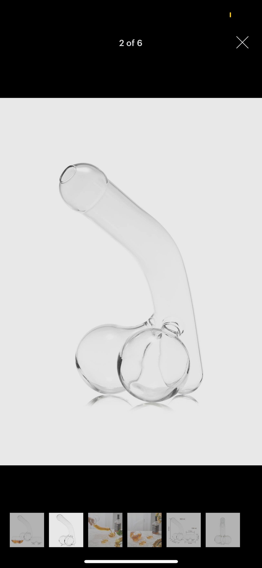 Funny Penis Whiskey Decanter - Unique & Funny Glass Container for